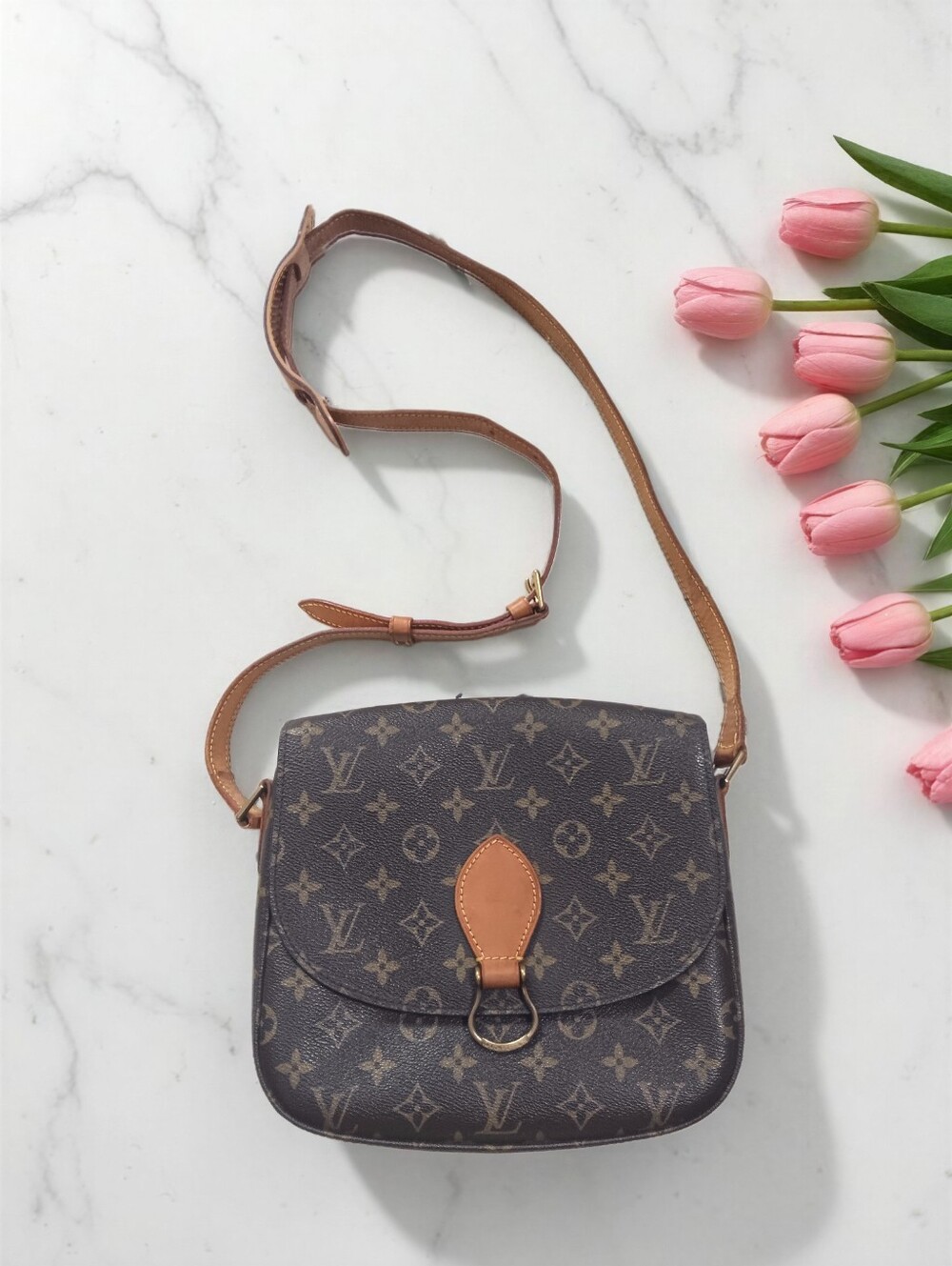Louis Vuitton Saint Cloud GM Monogram Crossbody Vintage 1998 ✨ COA - Picture 4 of 16